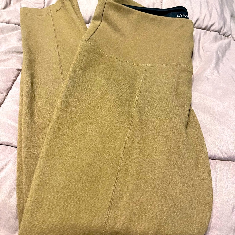 LYSSE Large Tan Body Hugging Leggings